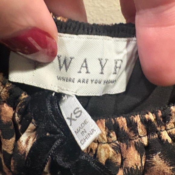 Wayf Animal Print Ruched Long Sleeve Top - Picture 4 of 7